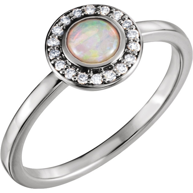opal gemstone rings