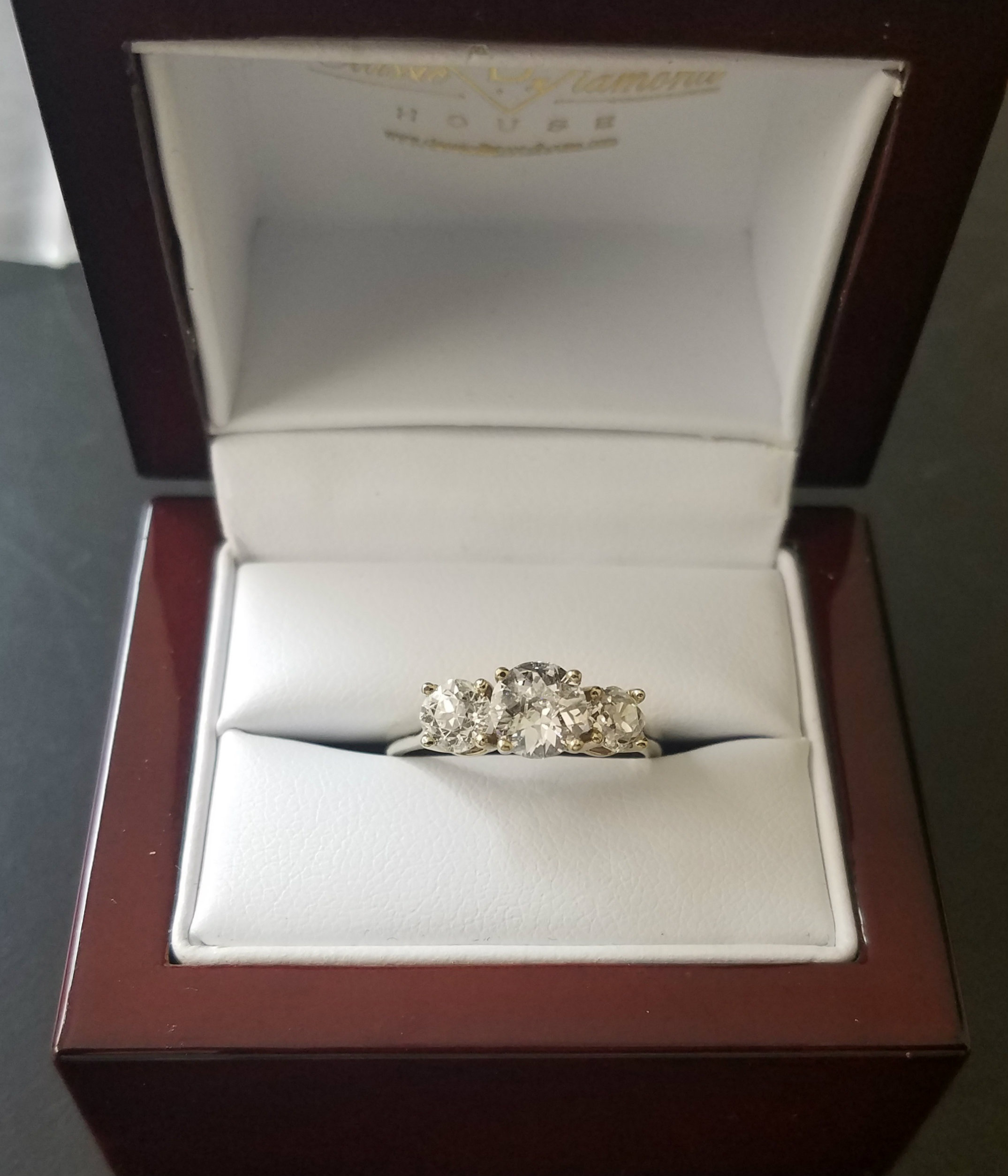 stone engagement ring box